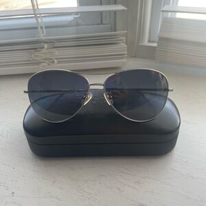 Coach Silver and Black Women's Sunglasses